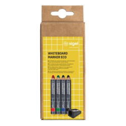 Táblamarker készlet, 1-5 mm, kúpos, SIGEL, 4 különböző szín Táblamarker készlet, 1-5 mm, kúpos, SIGEL, 4 különböző szín