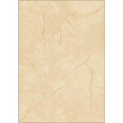 Előnyomott papír, kétoldalas, A4, 90 g, SIGEL, bézs, gránit