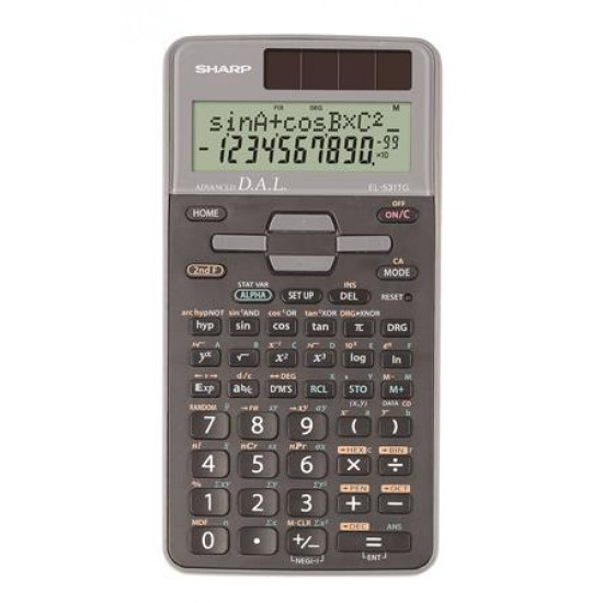 Számológép, tudományos, 273 funkció, SHARP "EL-531", szürke