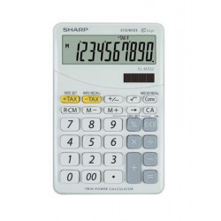 Számológép, asztali, 10 számjegy, SHARP "EL-M332", fehér Számológép, asztali, 10 számjegy, SHARP "EL-M332", fehér