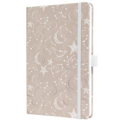 Naptár, A5, heti, 2027, kemény borító, SIGEL "Jolie", Cosmic Fantasy Beige
