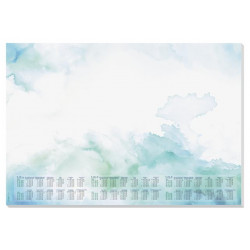 Könyökalátét, 595x410 mm, 3 éves és heti tervezővel, SIGEL "Watercolor Sea" Könyökalátét, 595x410 mm, 3 éves és heti tervezővel, SIGEL "Watercolor Sea"