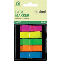 Jelölőcímke, műanyag, "Z", 5x40 lap, 12x45mm, SIGEL, vegyes szín Jelölőcímke, műanyag, "Z", 5x40 lap, 12x45mm, SIGEL, vegyes szín
