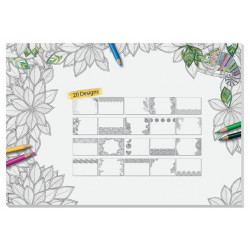 Könyökalátét, 595x410 mm, felnőtt színezővel, SIGEL Könyökalátét, 595x410 mm, felnőtt színezővel, SIGEL