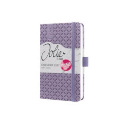Naptár, A6, heti, 2027, kemény borító, SIGEL "Jolie",  Lavender Purple