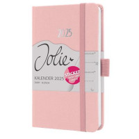 Naptár, A6, heti, 2025, dombornyomott borító, SIGEL "Jolie", lágy rózsaszín Naptár, A6, heti, 2025, dombornyomott borító, SIGEL "Jolie", lágy rózsaszín