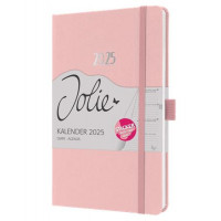 Naptár, A5, heti, 2025, dombornyomott borító, SIGEL "Jolie", lágy rózsaszín Naptár, A5, heti, 2025, dombornyomott borító, SIGEL "Jolie", lágy rózsaszín