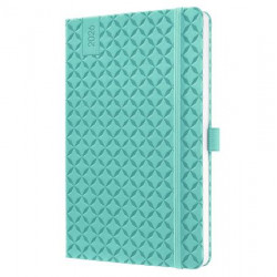 Naptár, A5, heti, 2026, kemény borító, SIGEL "Jolie", aqua zöld