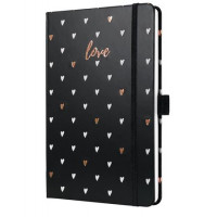 Naptár, A5, heti, 2026, kemény borító, SIGEL "Jolie", Dark love Naptár, A5, heti, 2026, kemény borító, SIGEL "Jolie", Dark love