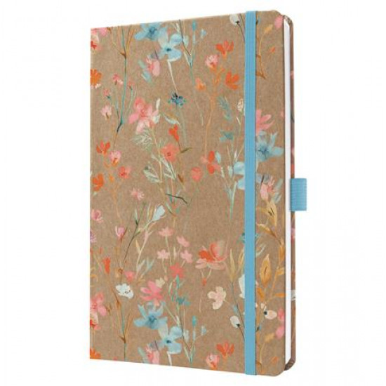 Naptár, A5, heti, 2026, kemény borító, SIGEL "Jolie", Green Floral Serenity
