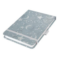 Jegyzetfüzet, exkluzív, 110x79 mm, pontrácsos, 79 lap, keményfedeles, SIGEL "Jolie" Cosmic Fantasy Grey Jegyzetfüzet, exkluzív, 110x79 mm, pontrácsos, 79 lap, keményfedeles, SIGEL "Jolie" Cosmic Fantasy Grey
