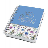 Spirálfüzet, 168x215 mm, pontrácsos, 120 lap, keményfedeles, SIGEL "Jolie",  Misty Meadows