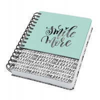 Spirálfüzet, 168x215 mm, pontrácsos, 120 lap, keményfedeles, SIGEL "Jolie", Curly Mint Spirálfüzet, 168x215 mm, pontrácsos, 120 lap, keményfedeles, SIGEL "Jolie", Curly Mint