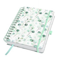 Spirálfüzet, 168x215 mm, sima, 120 lap, keményfedeles, SIGEL "Jolie Eucalyptus Day" Spirálfüzet, 168x215 mm, sima, 120 lap, keményfedeles, SIGEL "Jolie Eucalyptus Day"