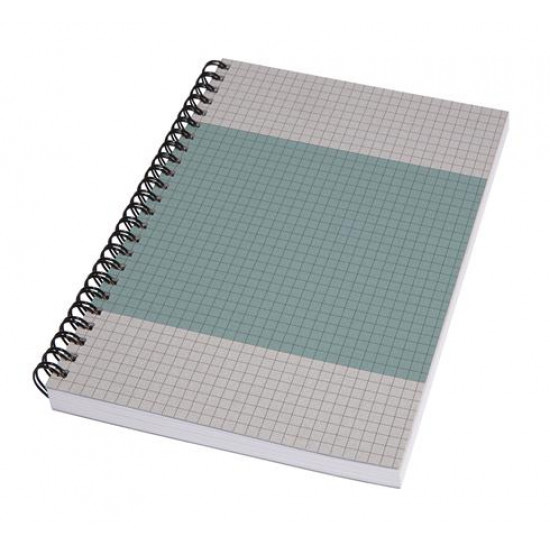 Spirálfüzet, A5, kockás, 80 lap, puhafedeles, SIGEL "Quicknote", kék-szürke Spirálfüzet, A5, kockás, 80 lap, puhafedeles, SIGEL "Quicknote", kék-szürke