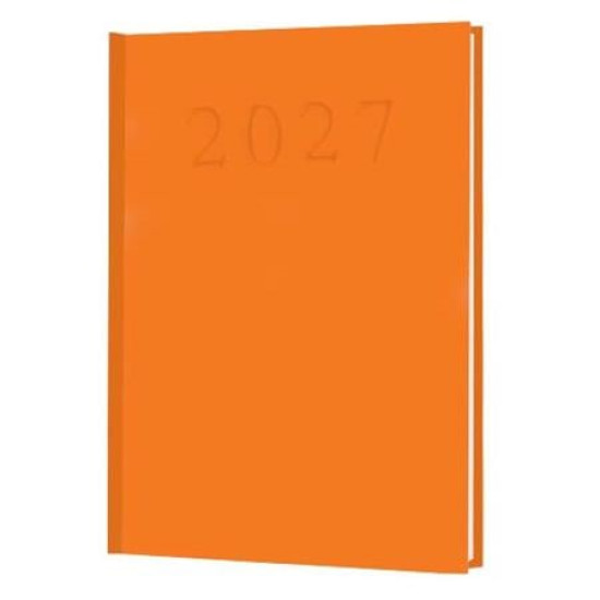 Naptár, tervező, A5, napi, 2027, narancssárga Naptár, tervező, A5, napi, 2027, narancssárga