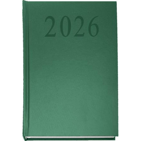 Naptár, tervező, A5, napi, 2026, SAKOTA, zöld