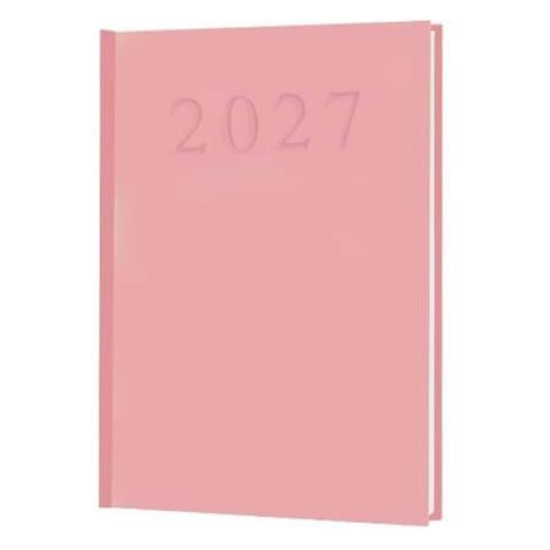 Naptár, tervező, A5, napi, 2027, rózsaszín Naptár, tervező, A5, napi, 2027, rózsaszín