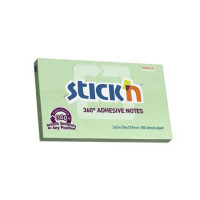 Öntapadó jegyzettömb, 76x127 mm, 100 lap, STICK N, zöld Öntapadó jegyzettömb, 76x127 mm, 100 lap, STICK N, zöld