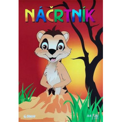 Vázlatfüzet, A4,  80 g, 20 lap, STEPA, fehér