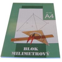 Milliméter papír, A4, 50 lap, STEPA Milliméter papír, A4, 50 lap, STEPA