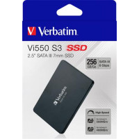 SSD (belső memória), 256GB, SATA 3, 460/560MB/s, VERBATIM "Vi550" SSD (belső memória), 256GB, SATA 3, 460/560MB/s, VERBATIM "Vi550"