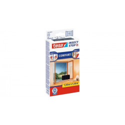 Szúnyogháló, ablakra, tépőzáras, 1,3 x 1,3 m, TESA® "Comfort", fekete Szúnyogháló, ablakra, tépőzáras, 1,3 x 1,3 m, TESA® "Comfort", fekete