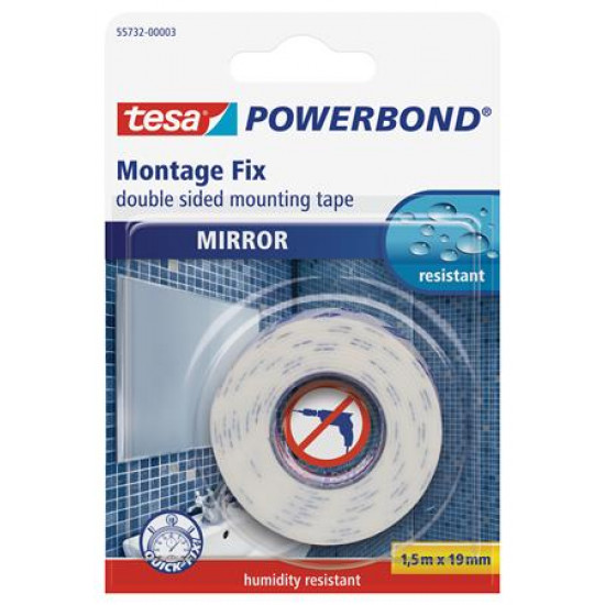 Tükörragasztó szalag, 19 mm x 1,5 m, TESA "Powerbond"
