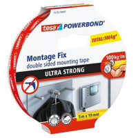 Ragasztószalag, kétoldalas, ultra erős, 19 mm x 5 m, TESA "Powerbond" Ragasztószalag, kétoldalas, ultra erős, 19 mm x 5 m, TESA "Powerbond"