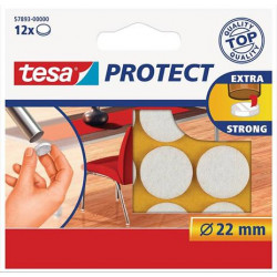 Filckorong, karcolásgátló, 22 mm, TESA "Protect", fehér Filckorong, karcolásgátló, 22 mm, TESA "Protect", fehér