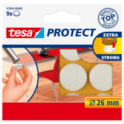 Filckorong, karcolásgátló, 26 mm, TESA "Protect®", fehér Filckorong, karcolásgátló, 26 mm, TESA "Protect®", fehér