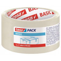 Csomagolószalag, 45 mm x 40 m, TESA "tesapack® Basic", átlátszó Csomagolószalag, 45 mm x 40 m, TESA "tesapack® Basic", átlátszó