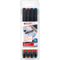 Alkoholos marker készlet, OHP, 0,3 mm, EDDING "140 S", 4 különböző szín Alkoholos marker készlet, OHP, 0,3 mm, EDDING "140 S", 4 különböző szín