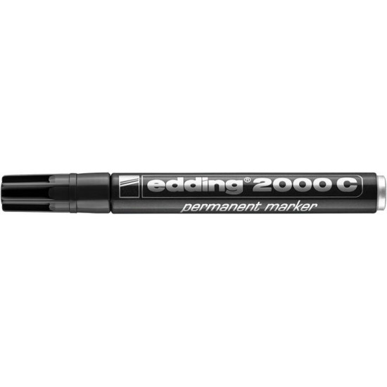 Alkoholos marker, 1,5-3 mm, kúpos, EDDING "2000", fekete