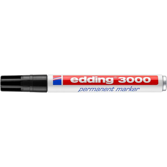 Alkoholos marker, 1,5-3 mm, kúpos, EDDING "3000", fekete