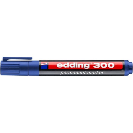 Alkoholos marker, 1,5-3 mm, kúpos, EDDING "300", kék