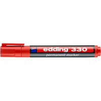 Alkoholos marker, 1-5 mm, vágott, EDDING "330", piros Alkoholos marker, 1-5 mm, vágott, EDDING "330", piros