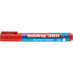 Flipchart marker, 1,5-3 mm, kúpos, EDDING "380", piros Flipchart marker, 1,5-3 mm, kúpos, EDDING "380", piros