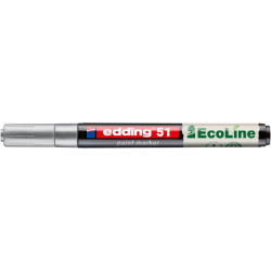 Lakkmarker, 2-3 mm, EDDING "51", ezüst Lakkmarker, 2-3 mm, EDDING "51", ezüst