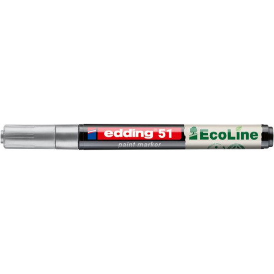 Lakkmarker, 2-3 mm, EDDING "51", ezüst