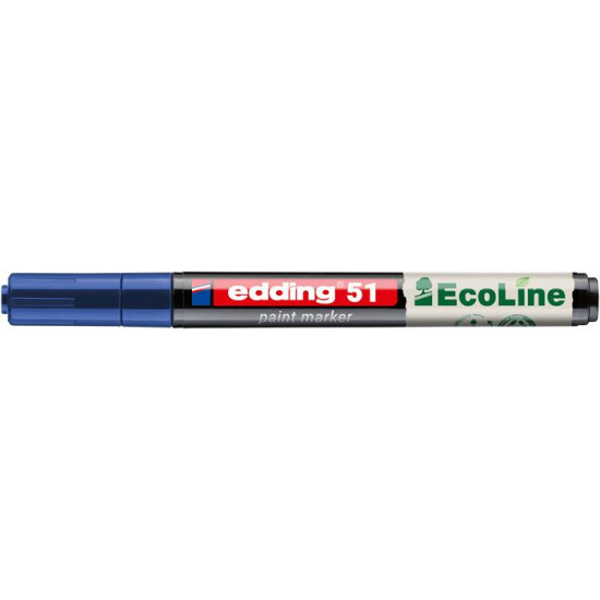 Lakkmarker, 2-3 mm, EDDING "51", kék