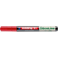 Lakkmarker, 2-3 mm, EDDING "51", piros