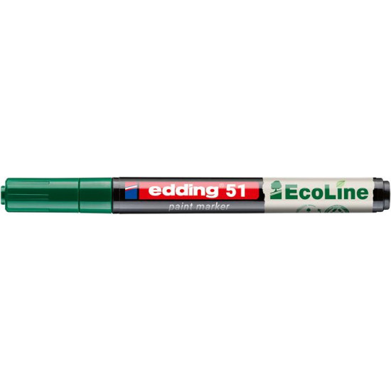 Lakkmarker, 2-3 mm, EDDING "51", zöld Lakkmarker, 2-3 mm, EDDING "51", zöld