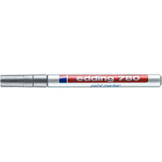 Lakkmarker, 0,8 mm, EDDING "780", ezüst