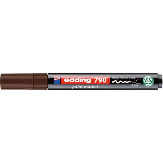 Lakkmarker, 2-3 mm, PCR, EDDING "790", barna