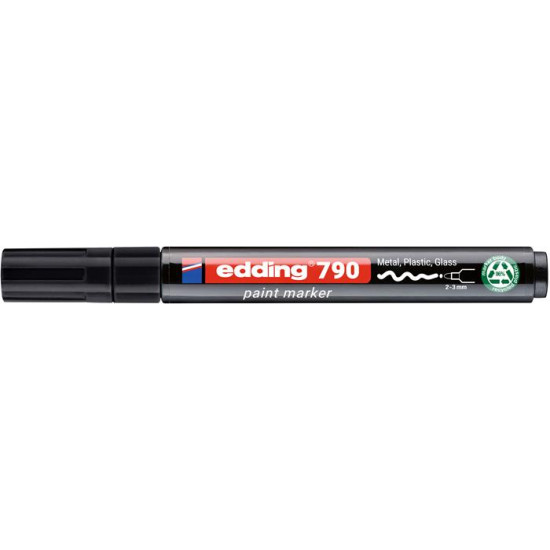 Lakkmarker, 2-3 mm, PCR, EDDING "790", fekete