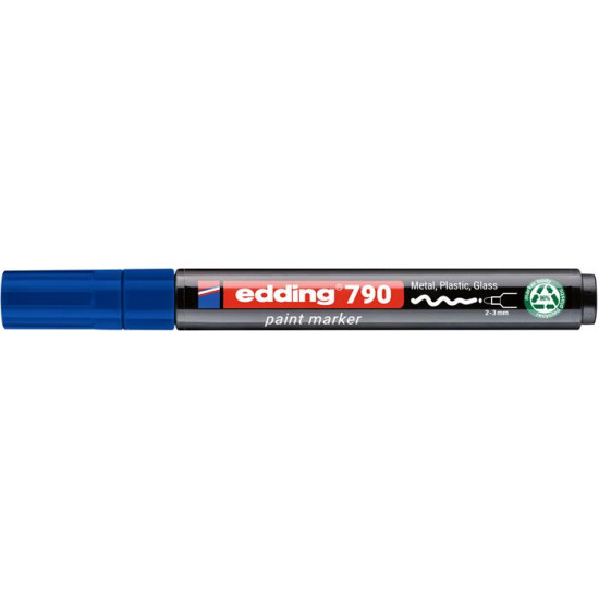 Lakkmarker, 2-3 mm, PCR, EDDING "790", kék