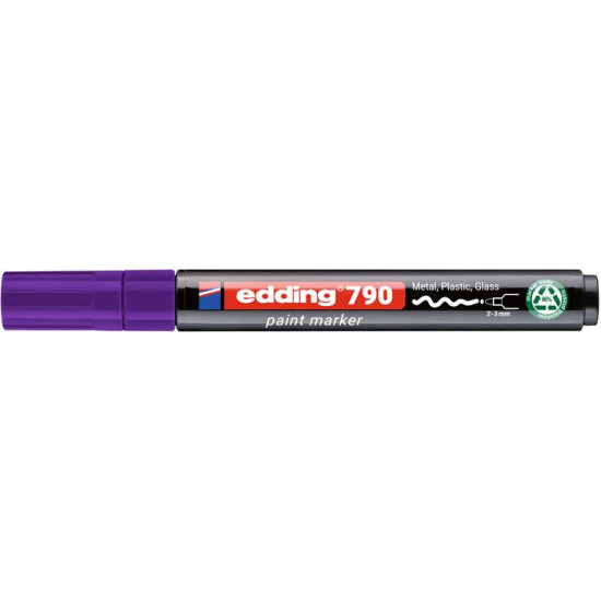 Lakkmarker, 2-3 mm, PCR, EDDING "790", lila