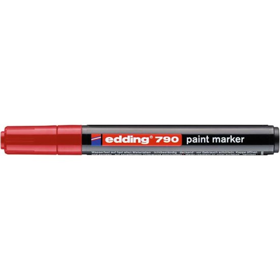 Lakkmarker, 2-3 mm, EDDING "790", piros