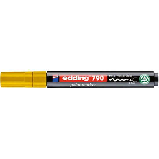 Lakkmarker, 2-3 mm, PCR, EDDING "790 PCR", sárga